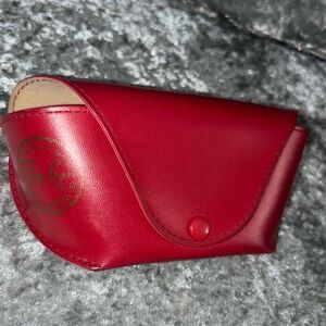 Ran Ban red glasses case